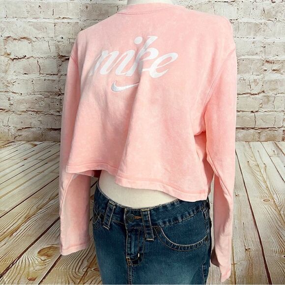 Nike acid wash cropped sweatshirt - Picture 1 of 6